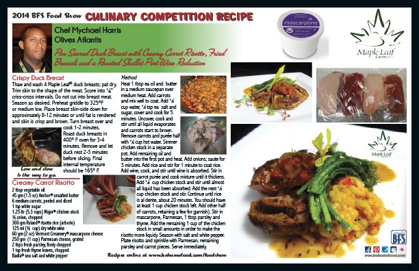 bfsdfoodshow2014_recipes_chefmychaelharris_mapleleaf