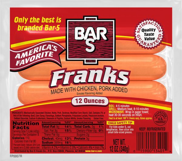 All Meat Franks Bun Length