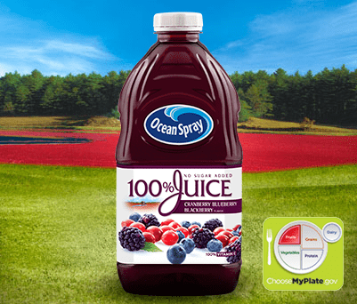 100% Juice Cranberry Blueberry Blackberry
