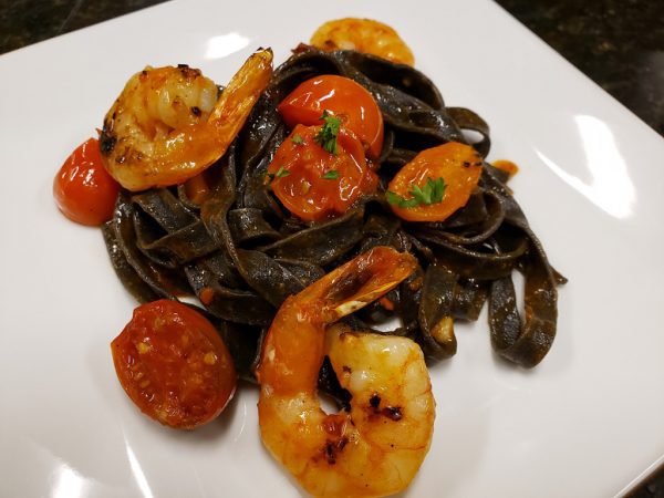 Pasta, Squid Ink Fettuccine, Frozen
