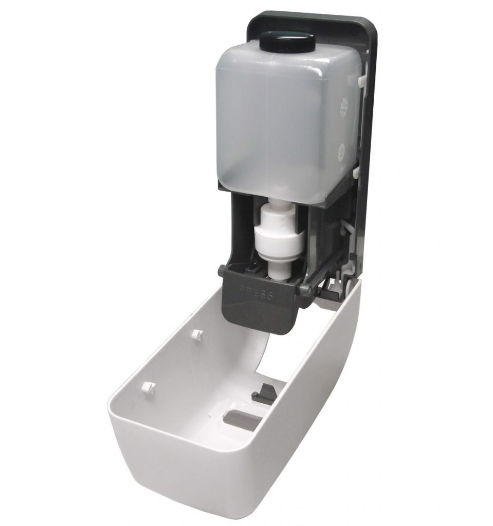 ncl_foam magic foaming dispenser (open) Sysco Bahamas Food Services