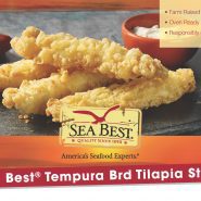 Tilapia Fish Strips, Tempura Battered