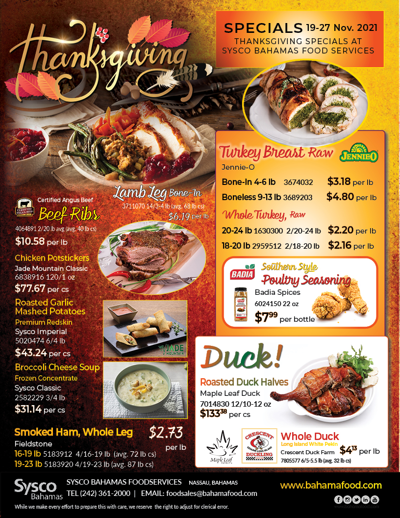 Thanksgiving Specials - November 2021