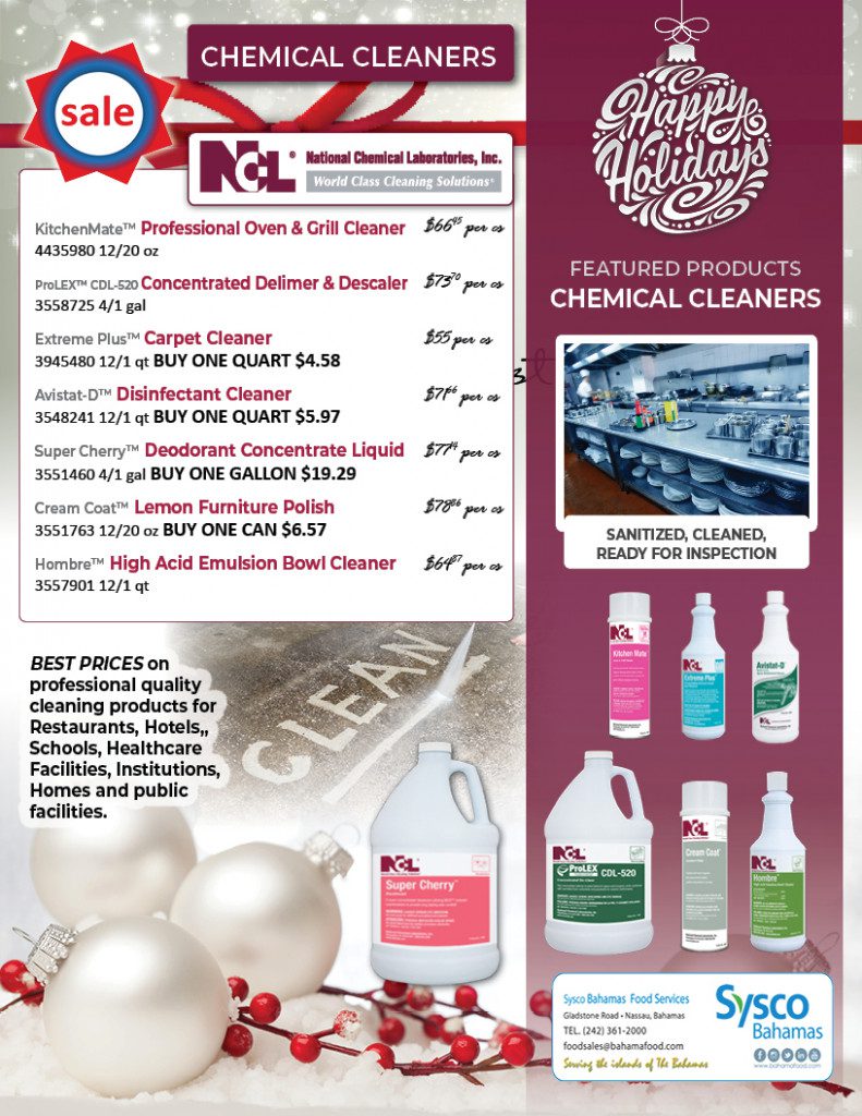 Essential Cleaning Products ★ Sysco Bahamas Food Services