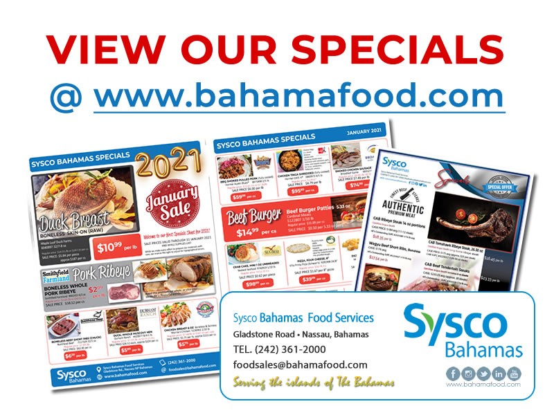 specials at sysco bahamas