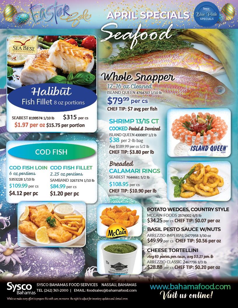 april specials 2022 2 seafood