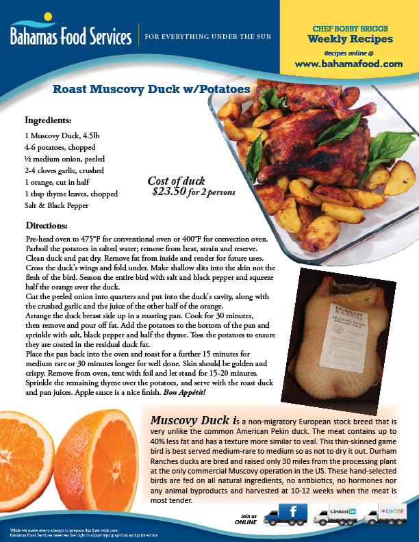 muscovy duck recipe